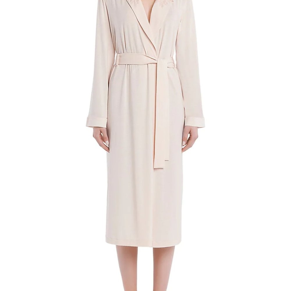 La Perla Maison Contour Embroidered Robe, Pink, Size M, RARE, New with Tags
